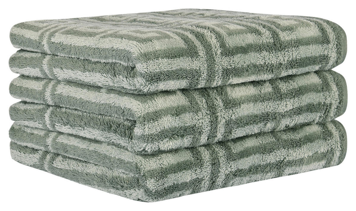 HANDTUCH Grün  - Grün, Basics, Textil (50/100cm) - Cawoe