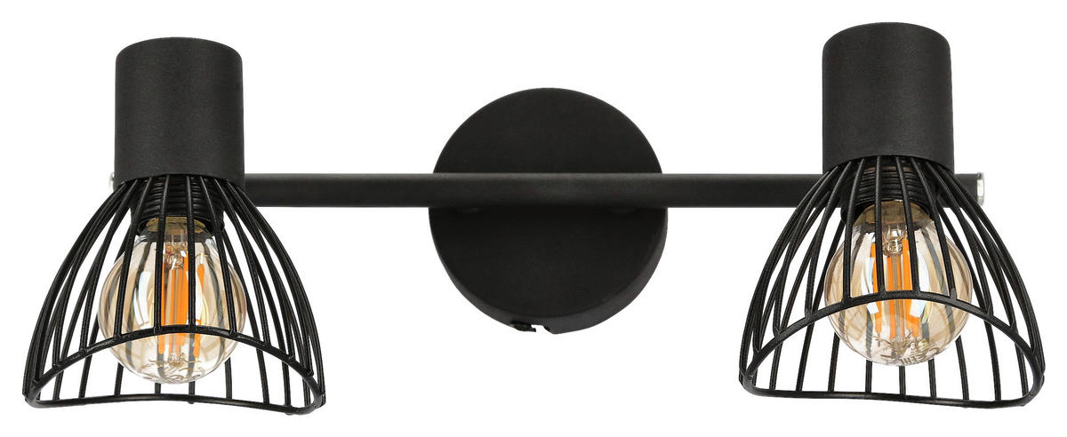 DECKENSTRAHLER 8/39/15 cm   - Schwarz, Basics, Metall (8/39/15cm)
