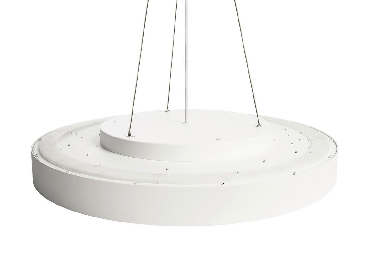 LED-HÄNGELEUCHTE Menkar 60/60/220 cm   - Weiß, Design, Metall (60/60/220cm)