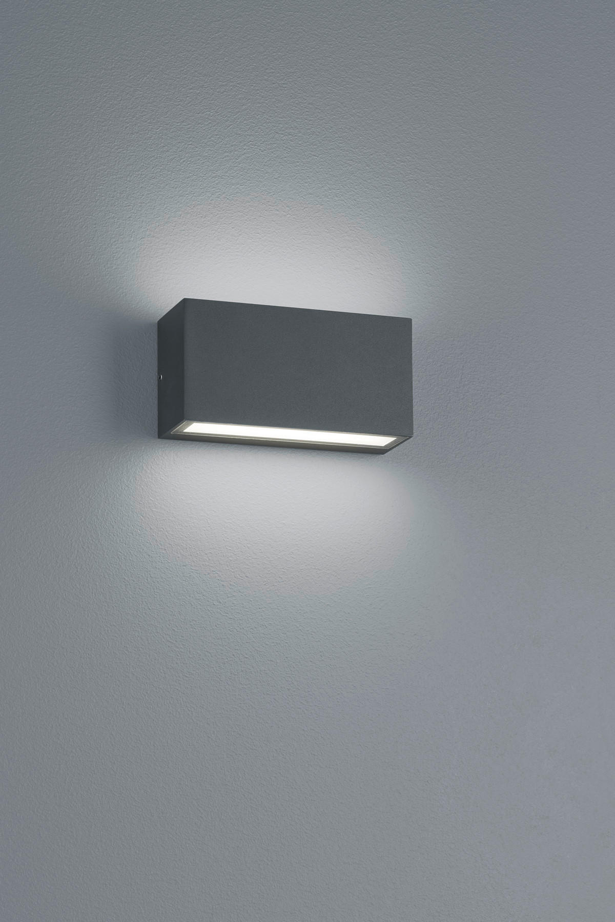 AUSSENWANDLEUCHTE - Anthrazit, Design, Metall (14/7cm) - Trio Leuchten