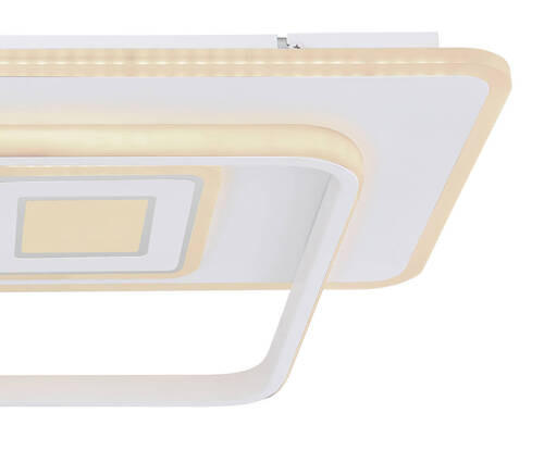 LED SVJETILJKA STROPNA  - bijela/boje kroma, Basics, metal/plastika (44/65/6cm) - Globo