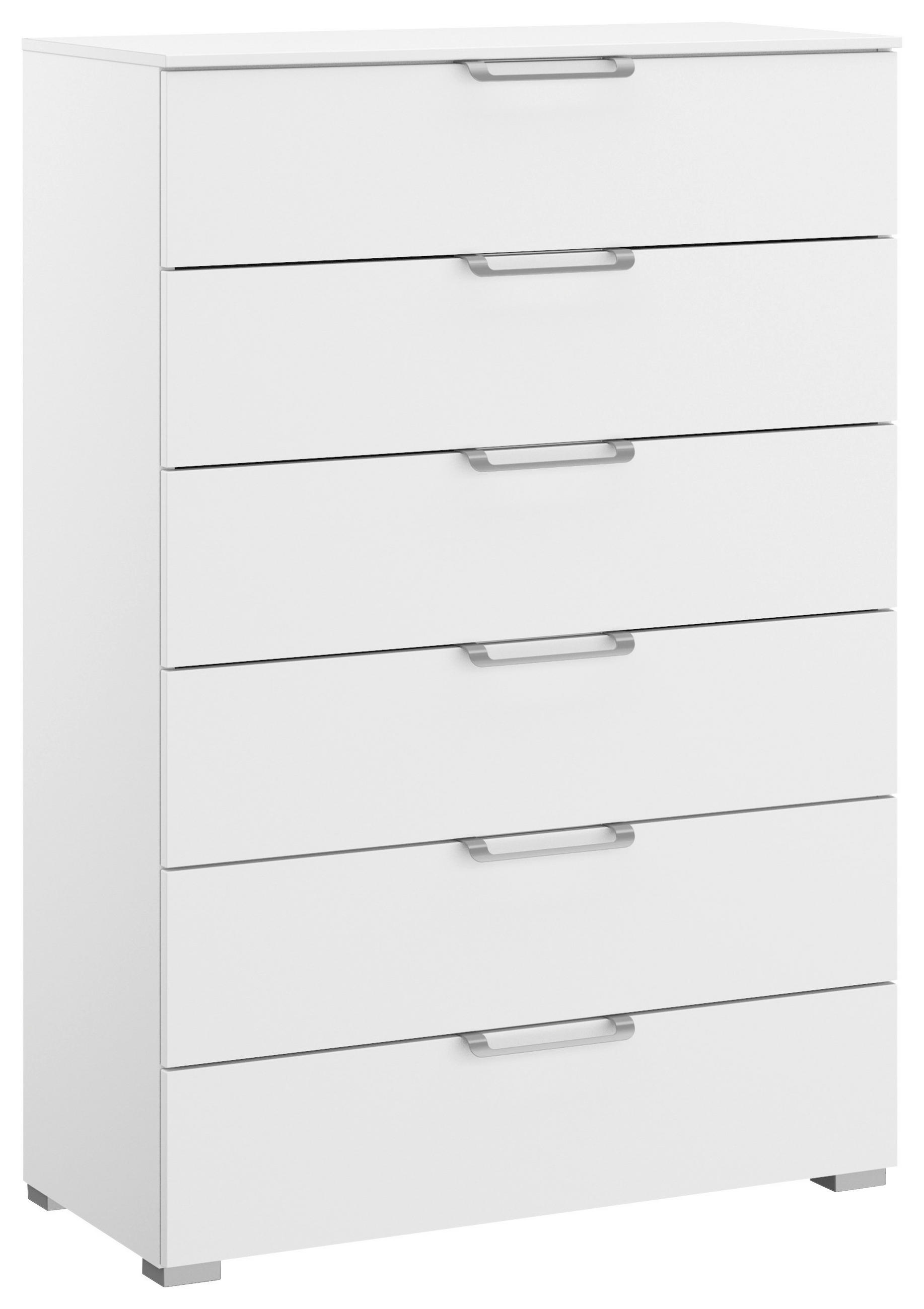 KOMMODE 80/119/42 cm Weiss  - Weiss/Silberfarben, Design, Holzwerkstoff/Kunststoff (80/119/42cm) - Novel