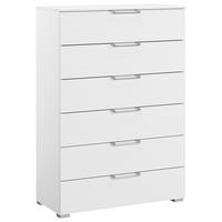 KOMMODE 80/119/42 cm Weiss  - Weiss/Silberfarben, Design, Holzwerkstoff/Kunststoff (80/119/42cm) - Novel