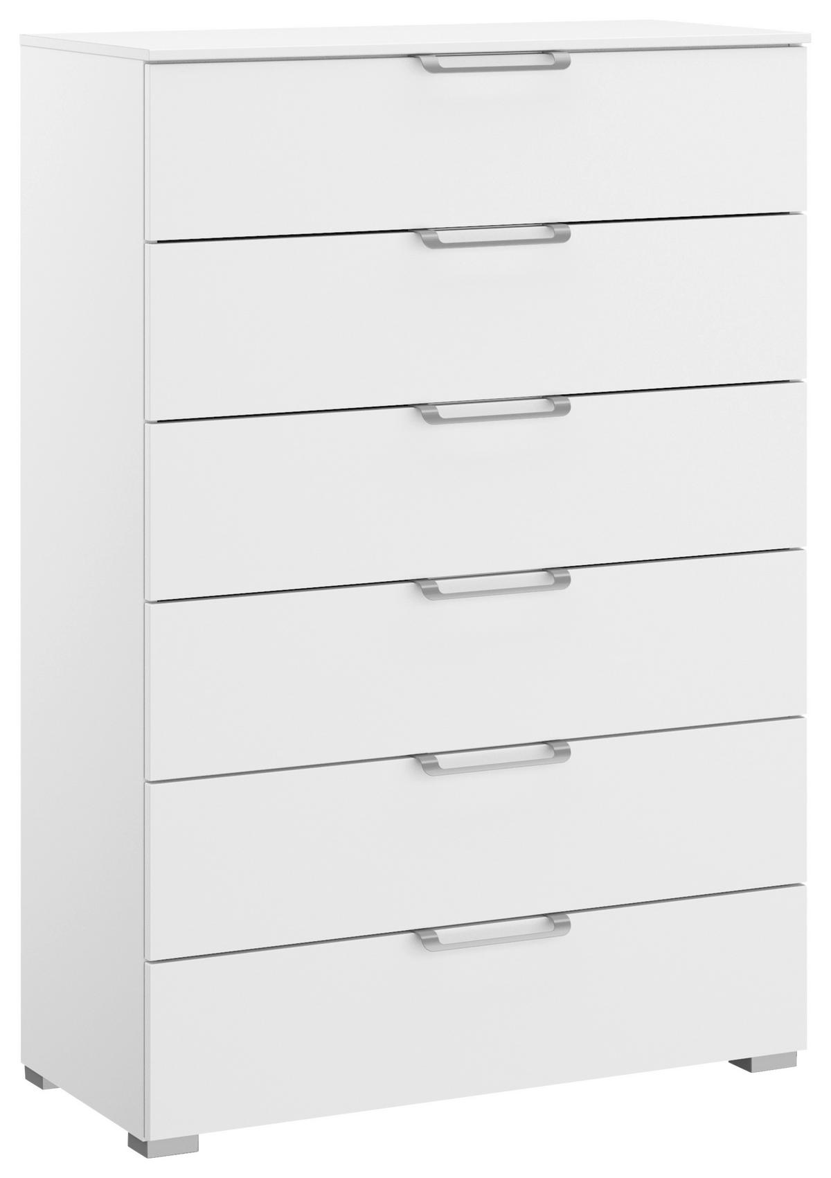 KOMMODE 80/119/42 cm Weiss  - Weiss/Silberfarben, Design, Holzwerkstoff/Kunststoff (80/119/42cm) - Novel