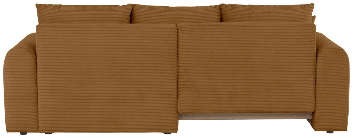 ECKSOFA in Cord Braun  - Braun, Design, Textil (250/151cm) - MID.YOU