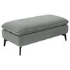 HOCKER in Textil Grau  - Schwarz/Grau, Design, Textil/Metall (130/46/65cm) - Valdera