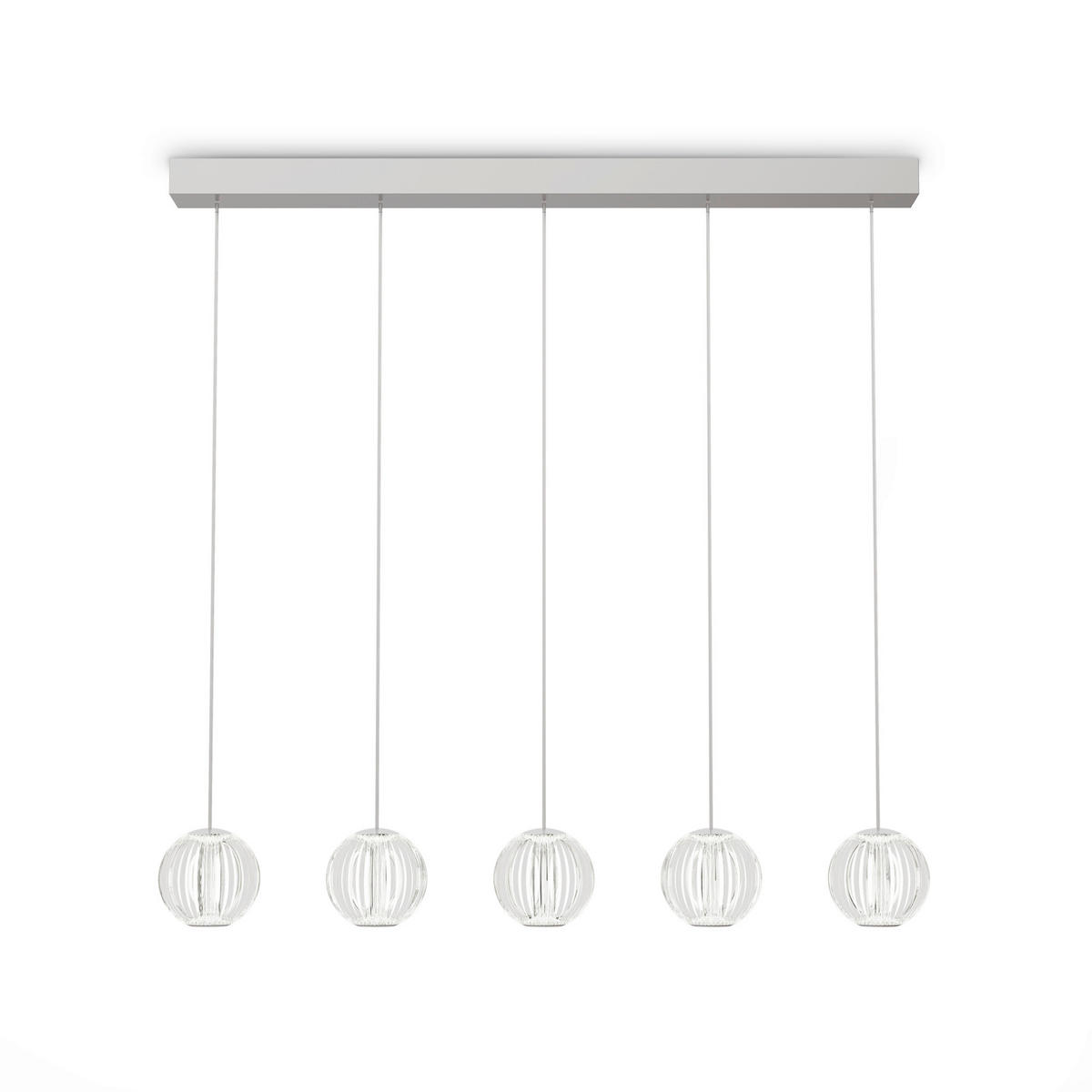 LED-HÄNGELEUCHTE 84/11/230 cm  - Klar, Design, Kunststoff/Metall (84/11/230cm) - Ideal Lux