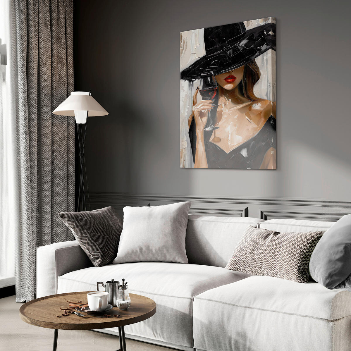 LEINWANDBILD Frauen 70/100 cm  - Multicolor, Basics, Holz/Textil (70/100cm)