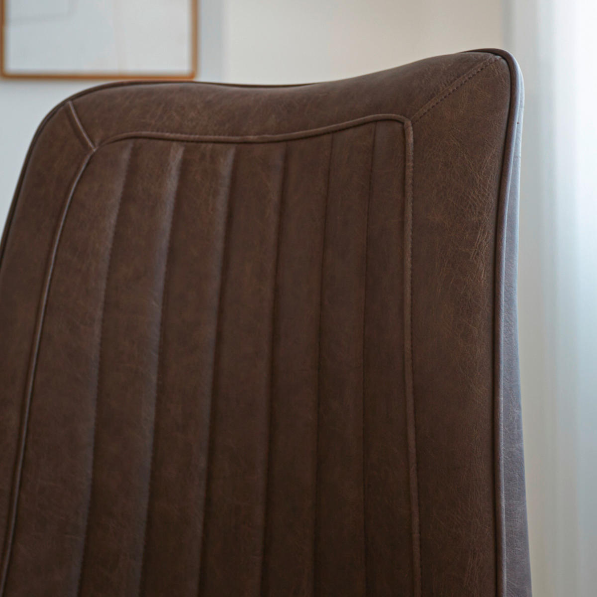 SADA ŽIDLÍ 2 kusy - černá/šedohnědá, Moderní, kov/textil (45,5/89,5/60cm) - MID.YOU