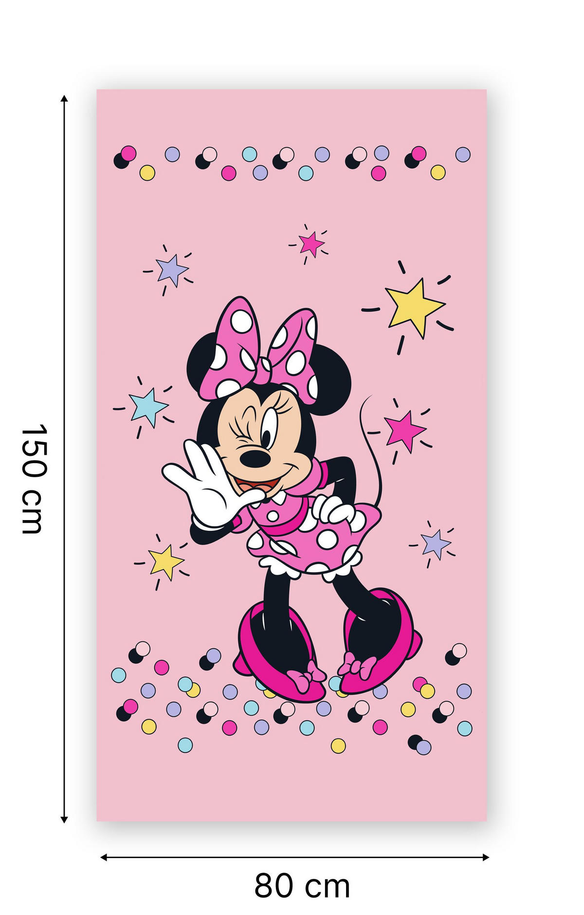 GYEREKSZŐNYEG  DISNEY CARPET  - rózsaszín, Basics, műanyag/textil (80/150cm)
