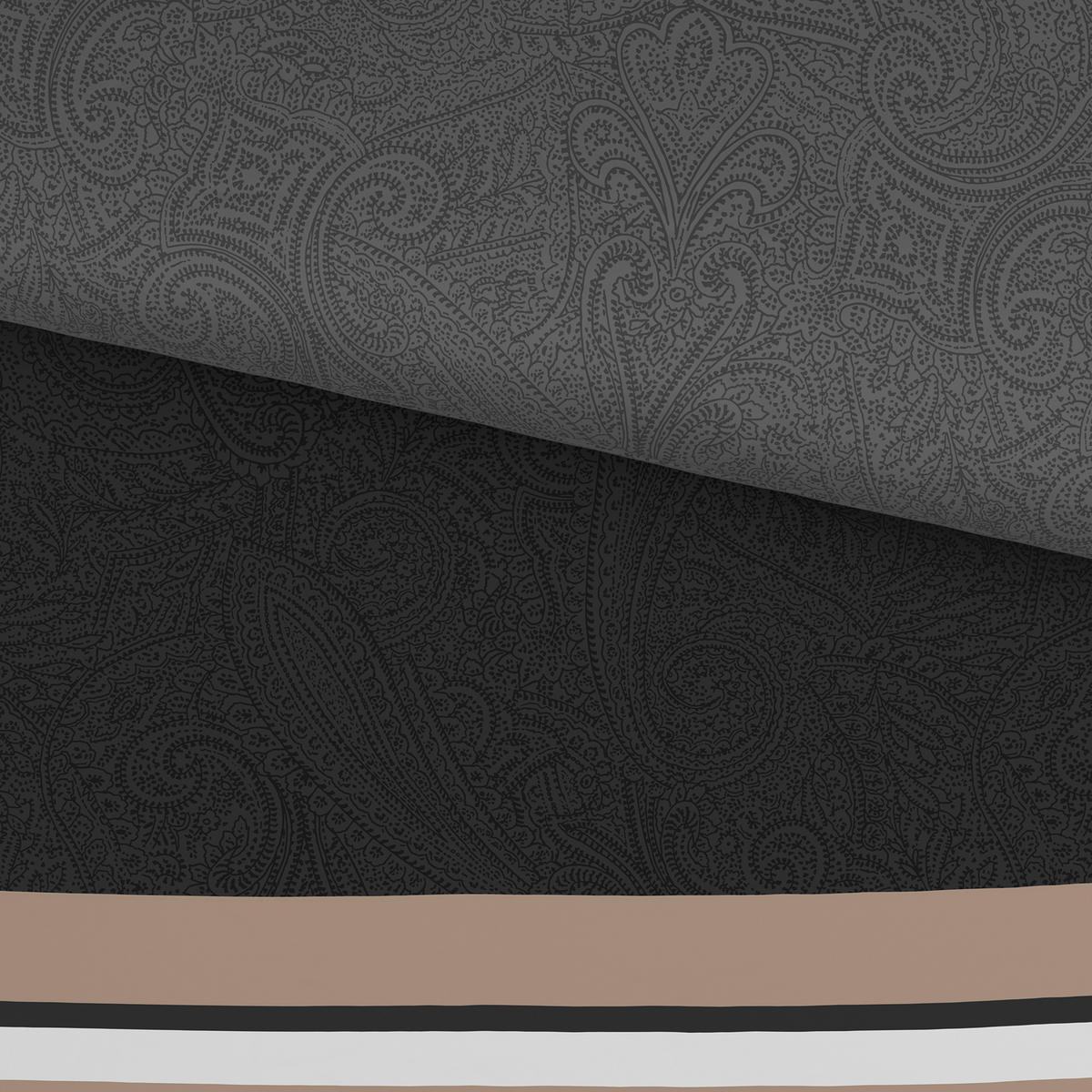 BETTWÄSCHE Mavie Satin 140/200 cm  - Grau, KONVENTIONELL, Textil (140/200cm) - Novel