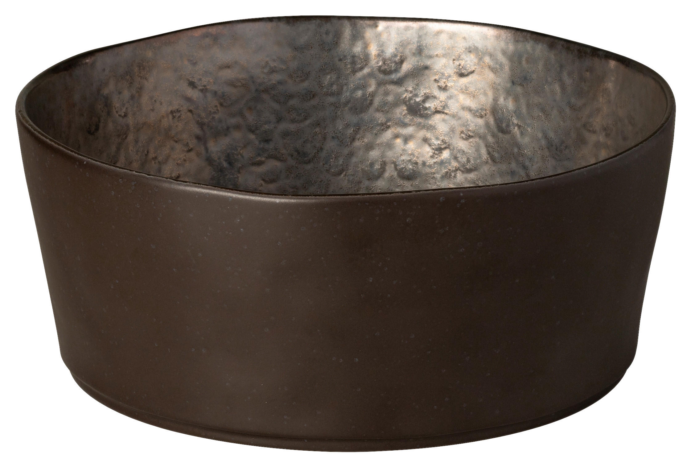 SCHÜSSEL LAGOA   - Schwarz/Bronzefarben, Basics, Keramik (24,5/13cm) - Costa Nova