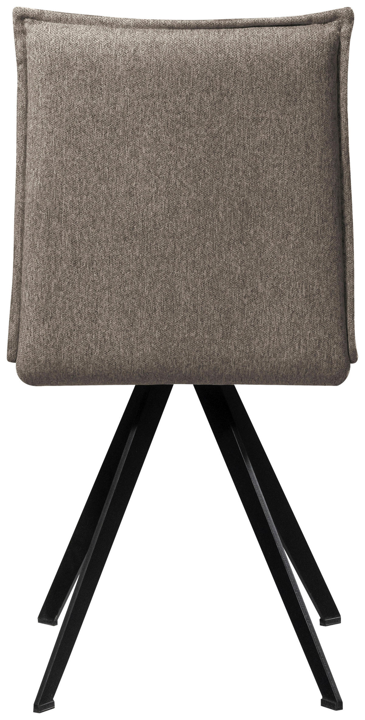 STUHL Webstoff Schwarz, Taupe Buche massiv  - Taupe/Schwarz, Basics, Holz/Textil (46/91/61cm) - Carryhome