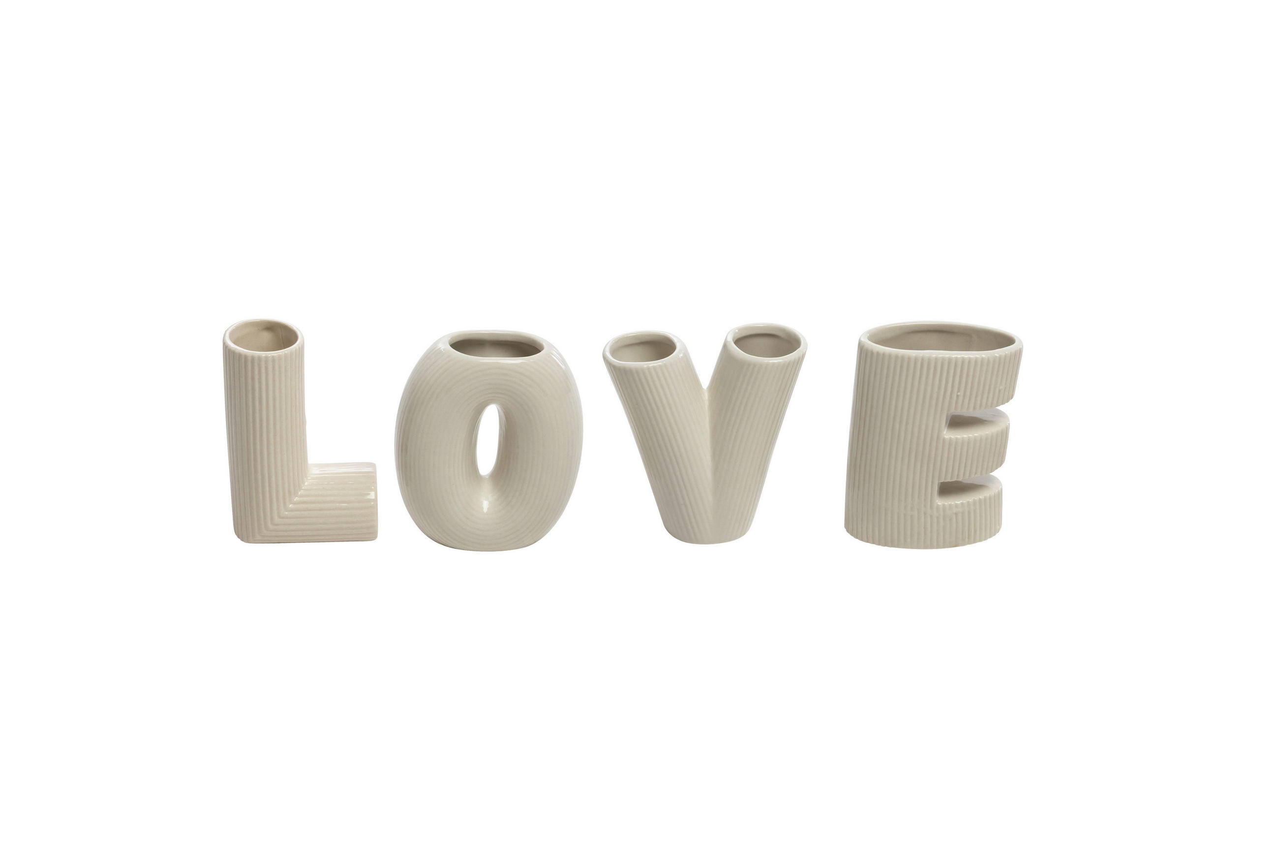 XXXLutz Vase Grau 4.0x9.5x29.2 cm