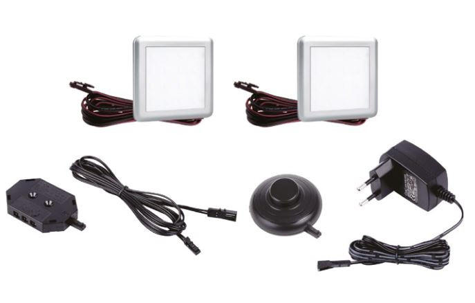 Unterbauleuchten-Set Weiß LED-Leuchtmittel