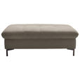 HOCKER in Textil Hellbraun  - Hellbraun/Schwarz, Design, Textil (124/46/68cm) - Xora