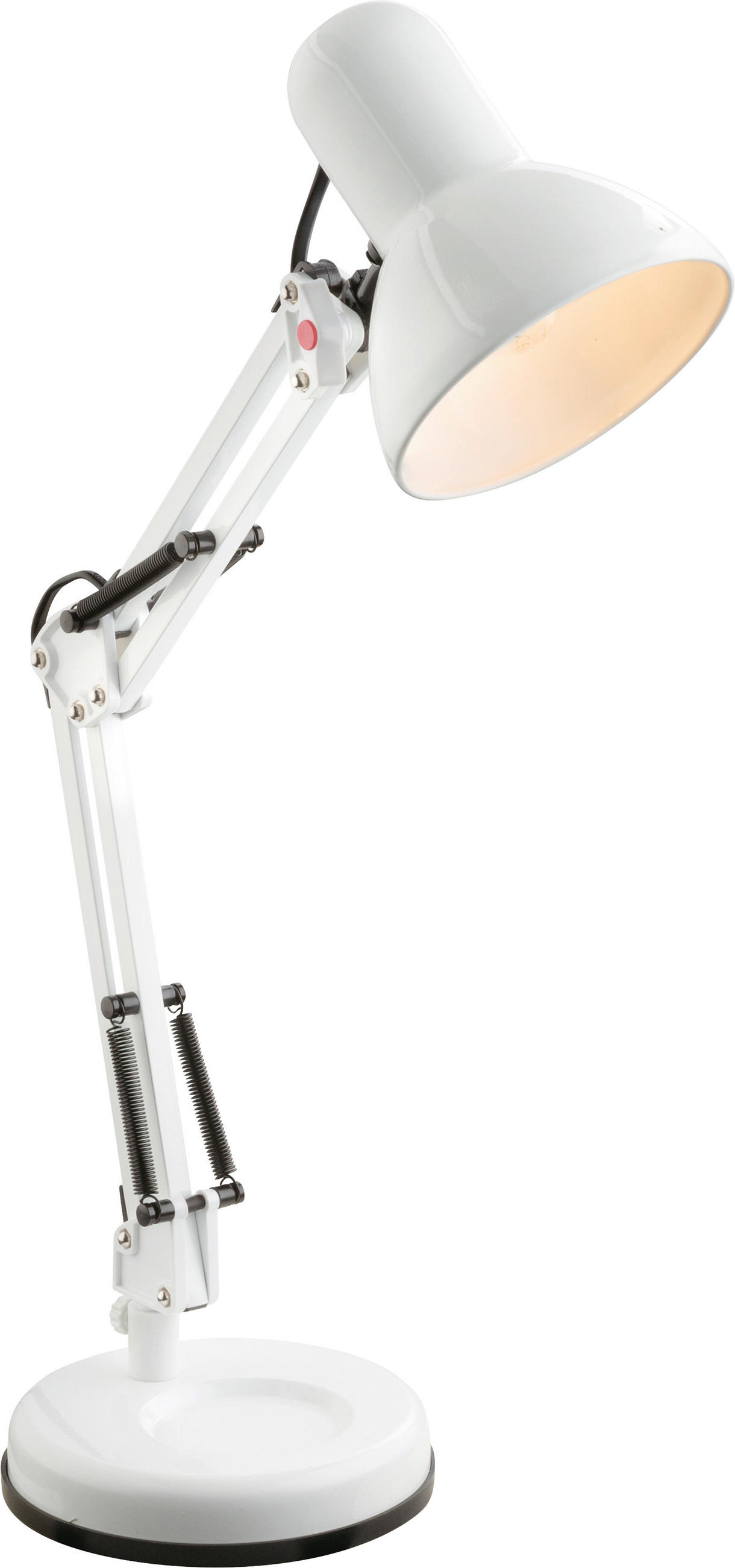 Tischlampe Erich Schwarz/Weiß Schwenkbar mit Schalter