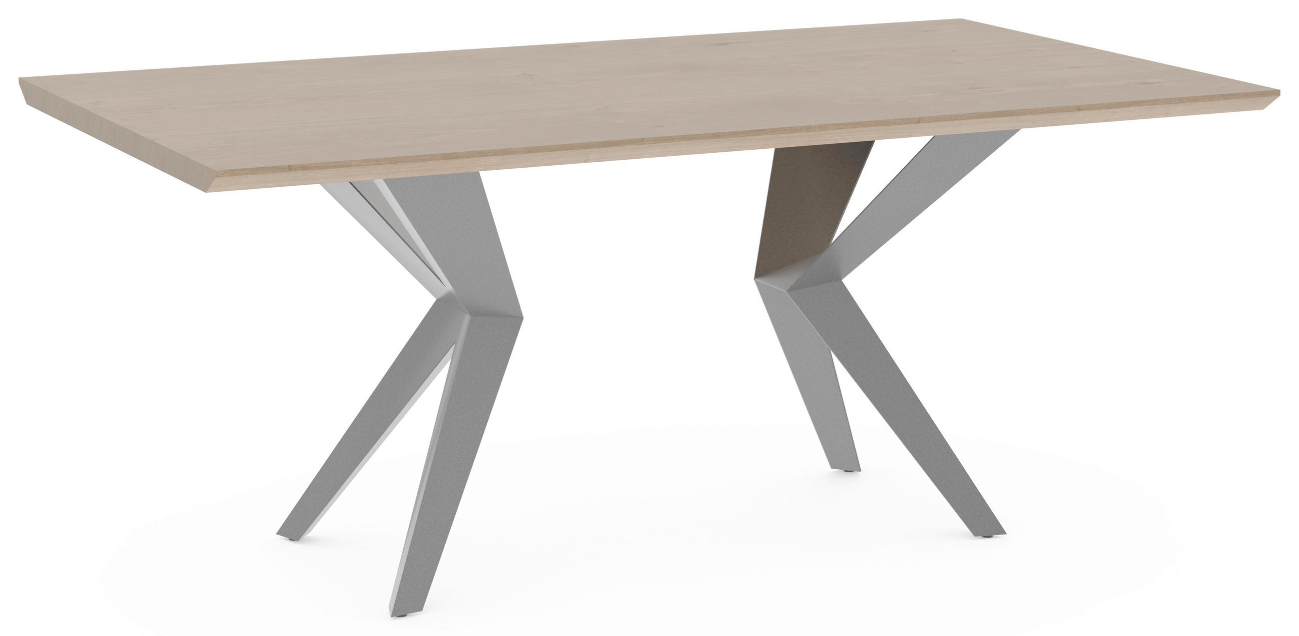 ÉTKEZŐASZTAL - fekete, Design, fa/fém (180/100/76,5cm) - Voglauer