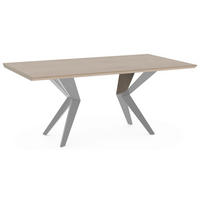 ÉTKEZŐASZTAL - fekete, Design, fa/fém (180/100/76,5cm) - Voglauer