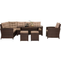 ZAHRADNÍ SADA 22dílné, kov, plast, sklo, textil - hnědá/béžová, Romantický / Rustikální, kov/textil - Ambia Garden