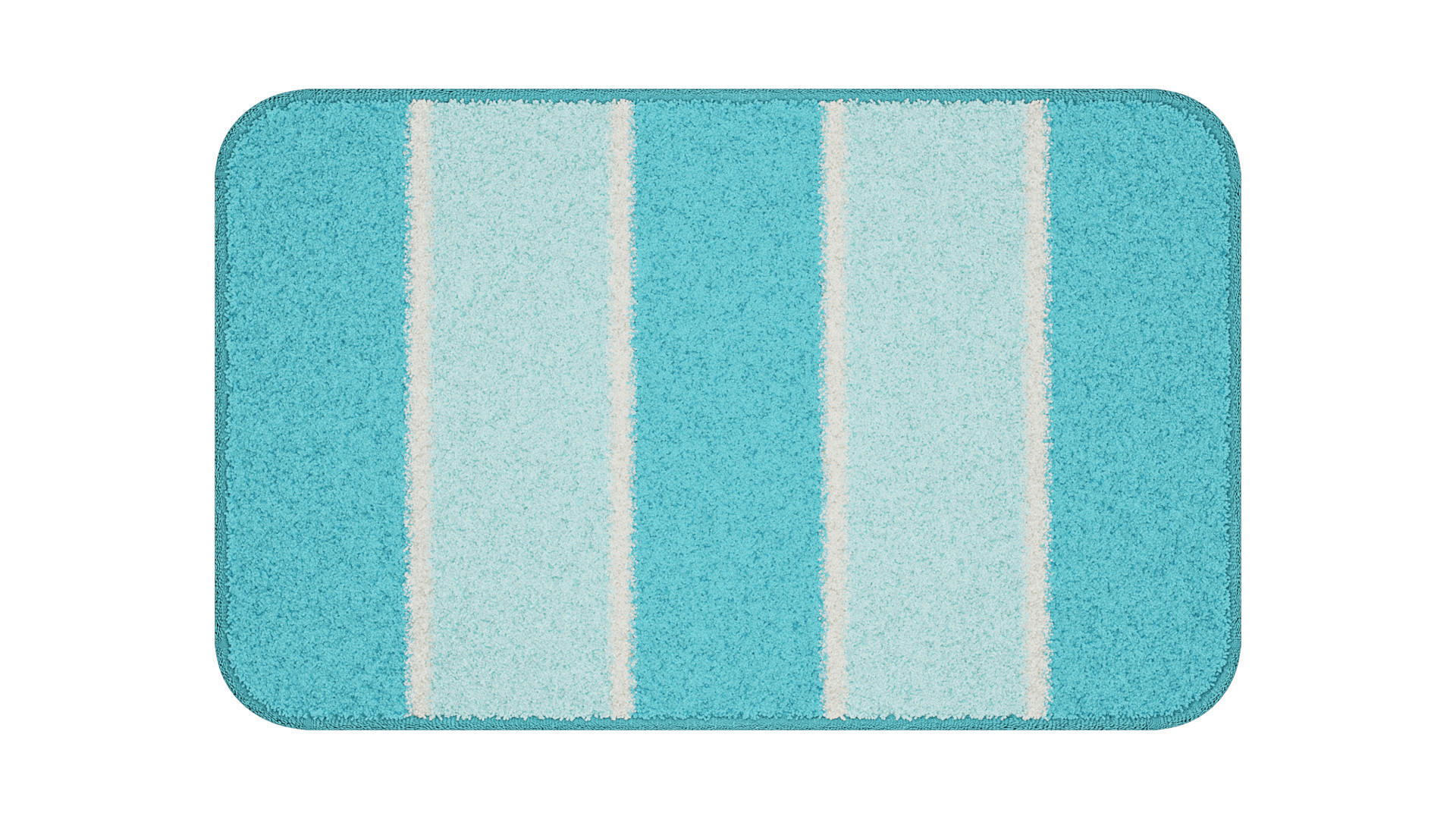 BADEMATTE 50/80 cm Blau  - Blau, Basics, Kunststoff/Textil (50/80cm) - Grund