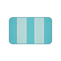 BADEMATTE Blau 50/80 cm  - Blau, Basics, Kunststoff/Textil (50/80cm) - Grund