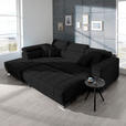 ECKSOFA  in Mikrofaser Graphitfarben  207/301 cm  - Chromfarben/Graphitfarben, Design, Textil/Metall (207/301cm) - Xora