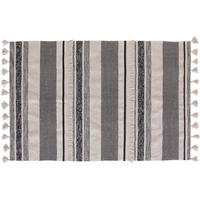 TEPPICH 230/160 cm Grau, Schwarz, Hellgrau, Beige  - Beige/Hellgrau, Trend, Textil (230/160cm)