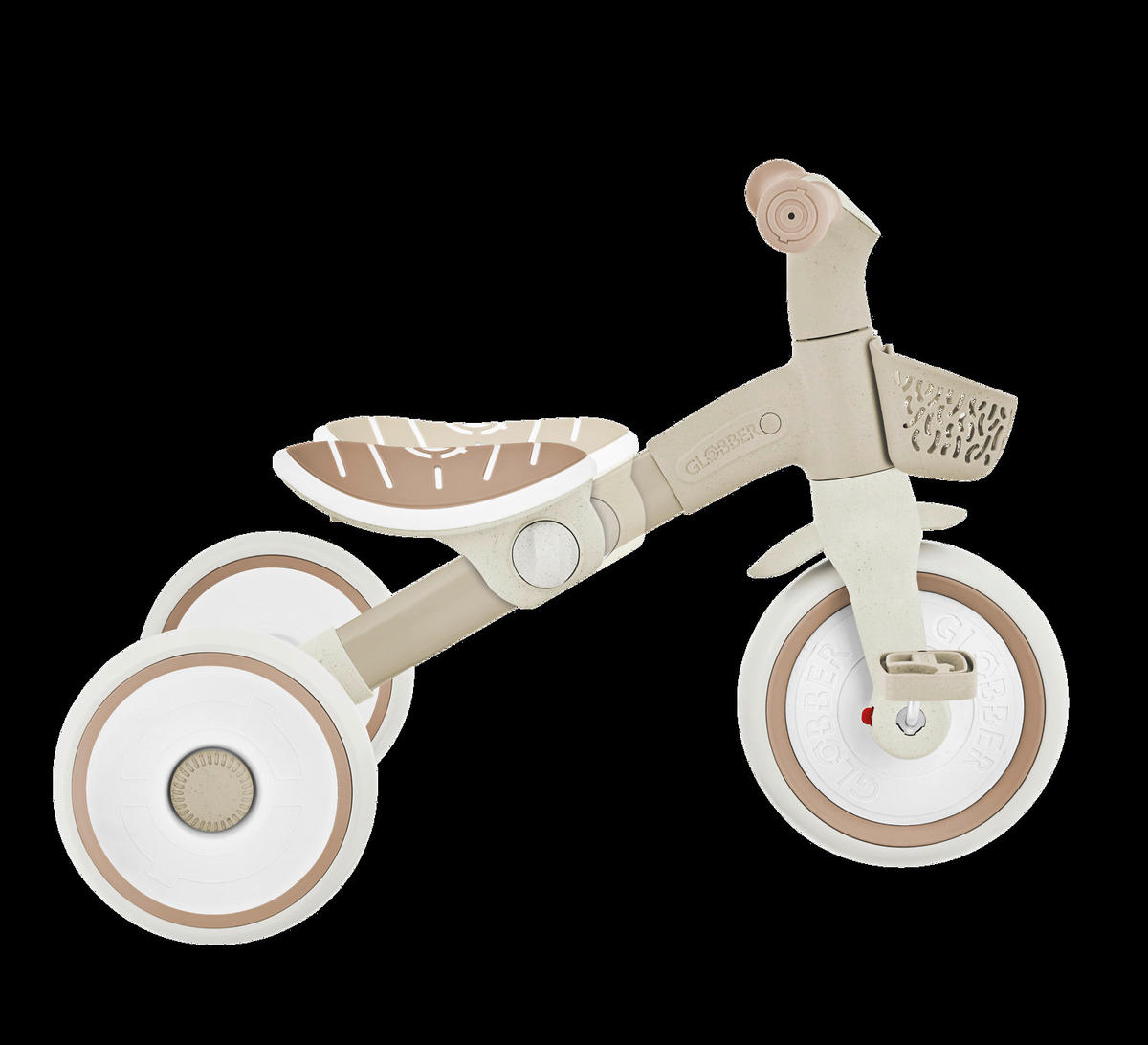 DREIRAD LEARNING TRIKE 2in1 PLUS ECO  - Taupe, Basics, Kunststoff (58,9/41,0/42,7cm) - GLOBBER