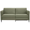 3-SITZER-SOFA in Leder Olivgrün  - Schwarz/Olivgrün, Design, Leder/Metall (190/84/99cm) - Dieter Knoll