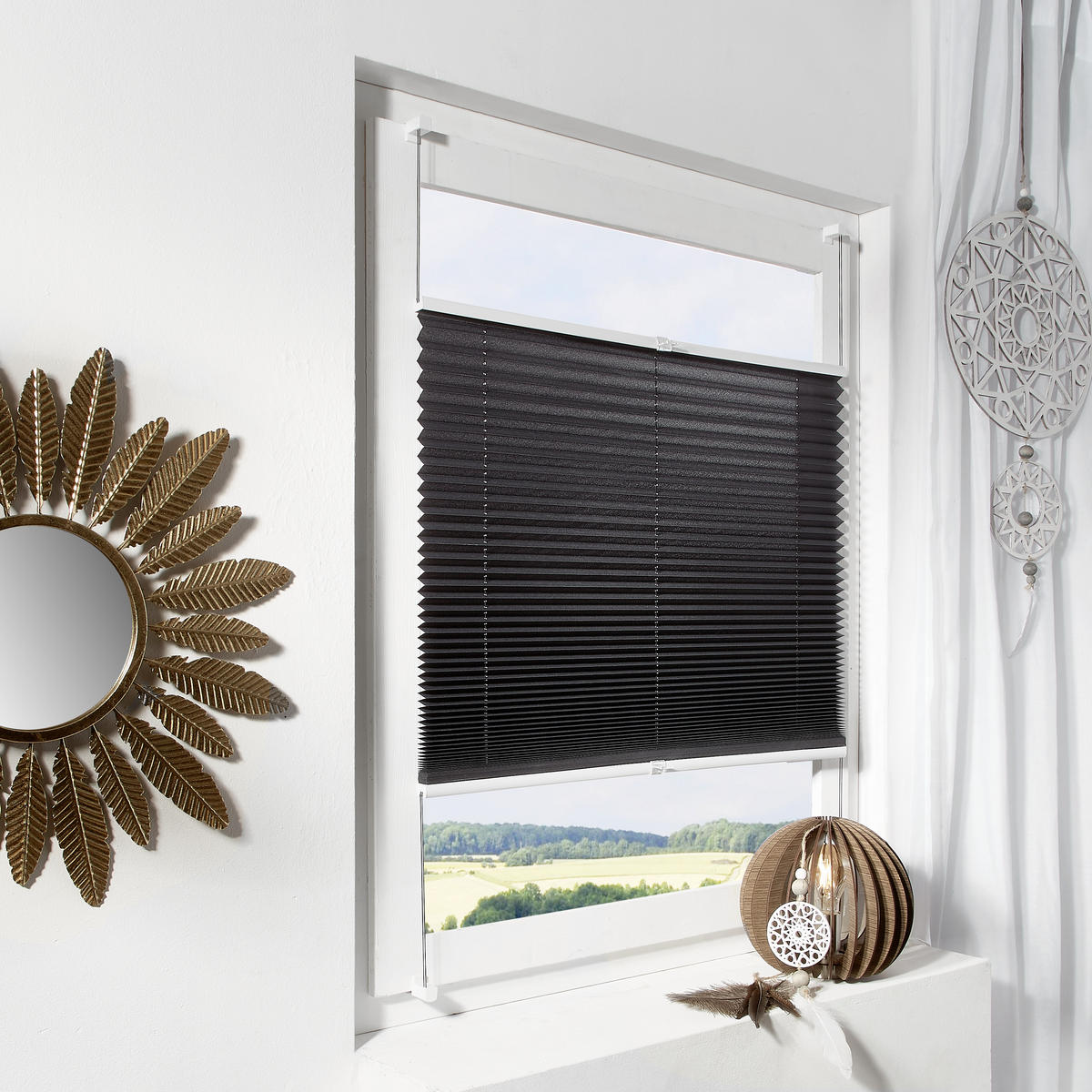 PLISE ZAVESA siva, tekstil - siva, Konvencionalno, tekstil (50/130cm) - Homeware