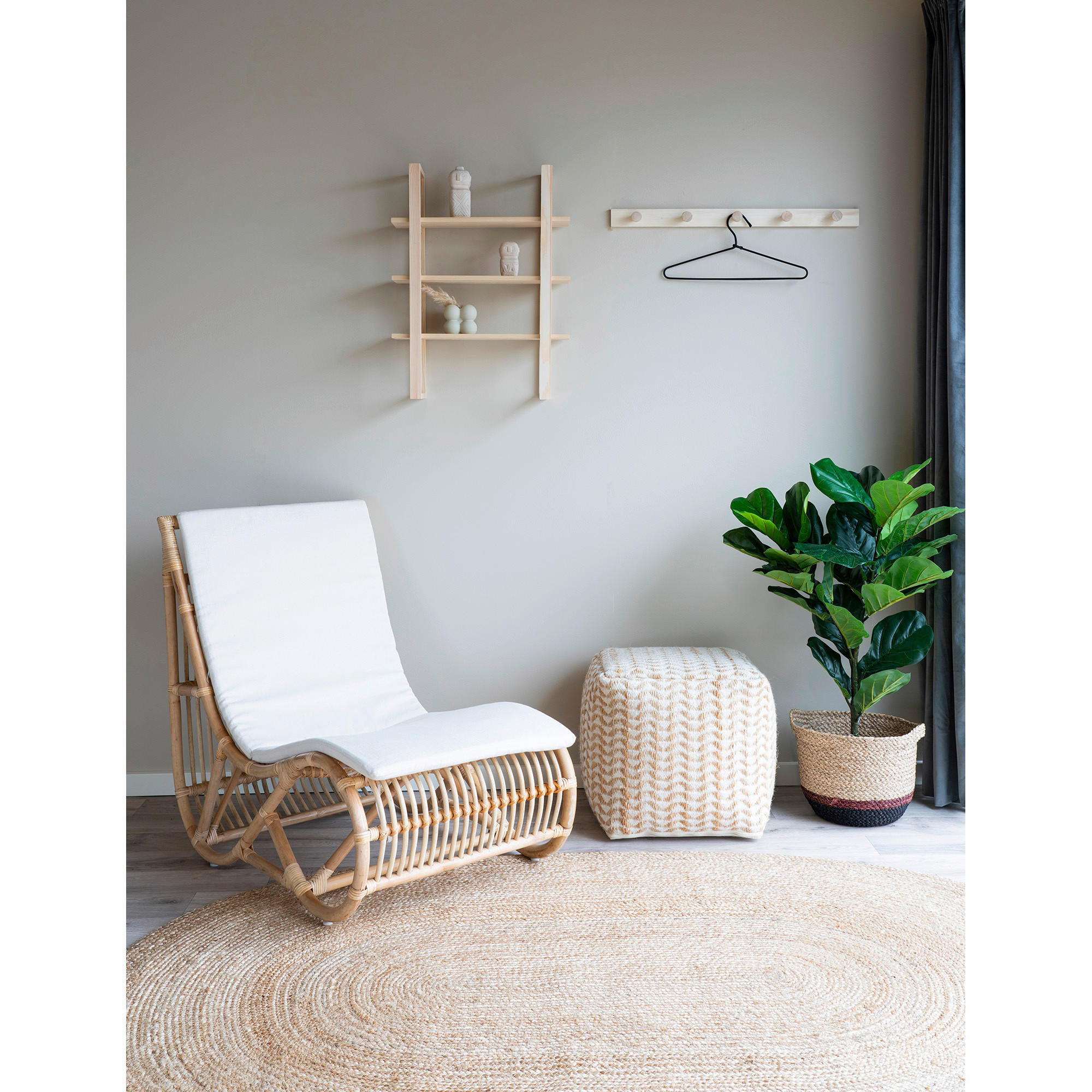 UTOMHUSMATTA 140/200 cm  - beigebrun, Trend, textil (140/200cm)