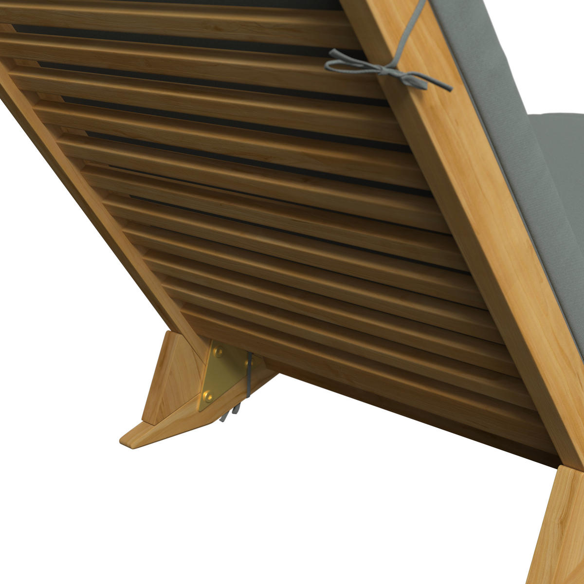 GARTENLIEGE 152/55/62 cm  - Grau, MODERN, Holz (152/55/62cm) - Ambia Garden