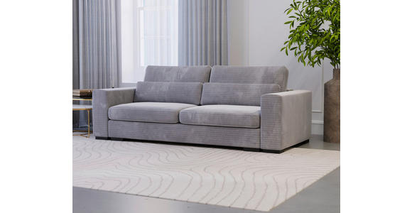 SCHLAFSOFA in Flachgewebe Taupe  - Taupe/Schwarz, KONVENTIONELL, Kunststoff/Textil (236/78/114cm) - Carryhome