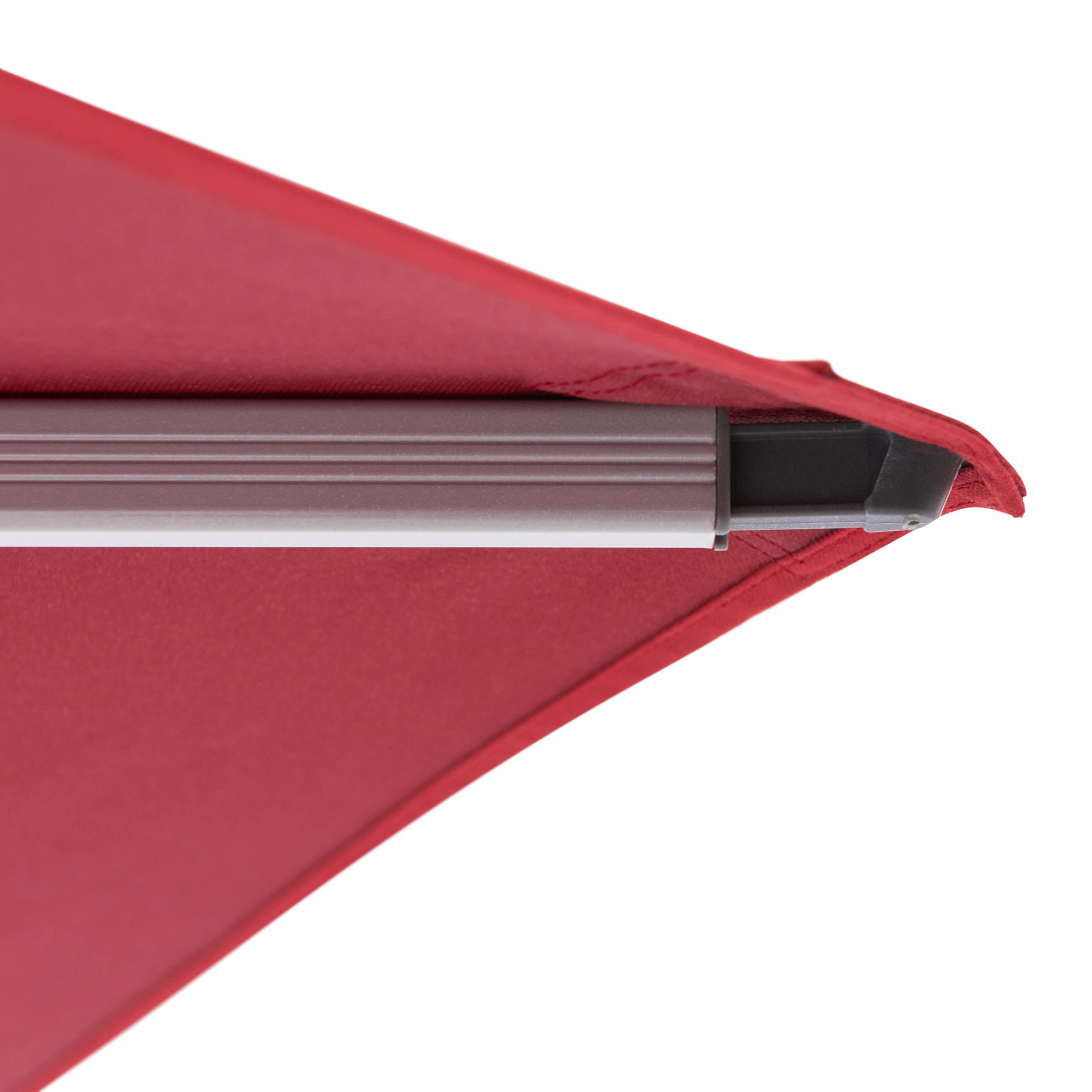 AMPELSCHIRM 340/340 cm - Bordeaux/Silberfarben, Basics, Textil/Metall (340/340cm) - Doppler