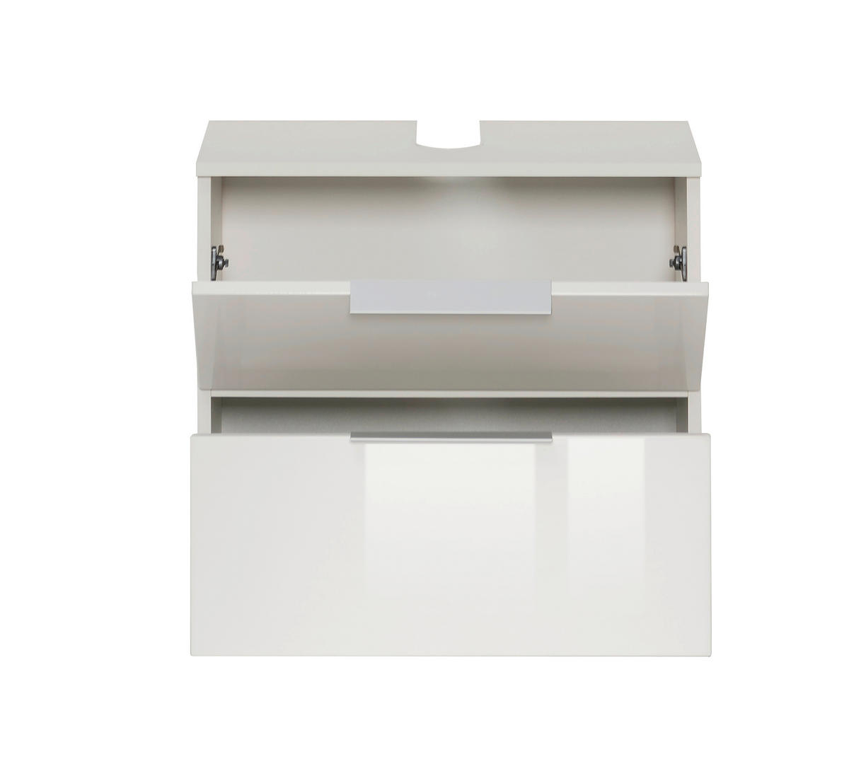 WASCHBECKENUNTERSCHRANK 60/54/35 cm  - Silberfarben/Alufarben, Design, Holzwerkstoff/Kunststoff (60/54/35cm) - Held