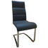 SCHWINGSTUHL Lederlook Dunkelgrau, Edelstahlfarben - Edelstahlfarben/Dunkelgrau, Design, Textil/Metall (44/97,50/58,50cm) - Hom`in