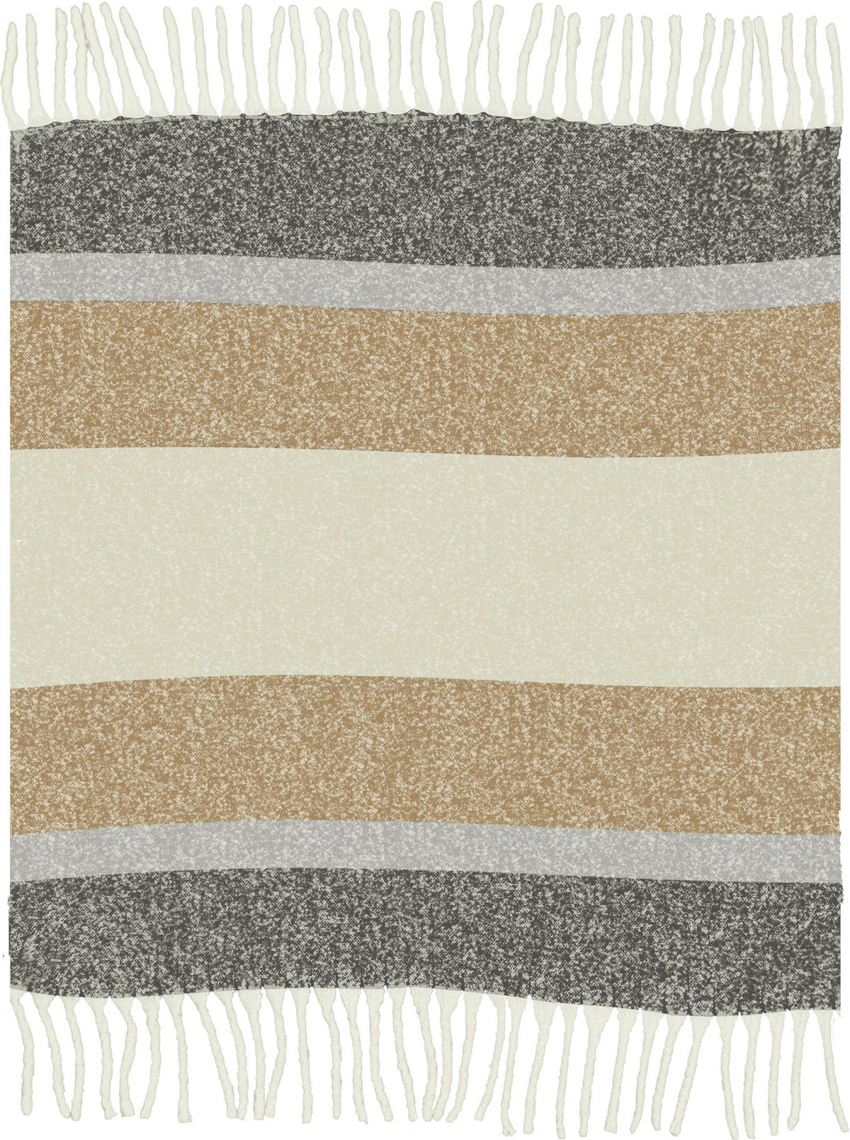 DEKA, polyester, 150/200 cm - svetlohnedá/sivá, Design, textil (150/200cm) - S. Oliver