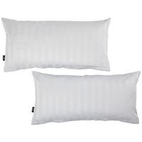 KISSENHÜLLEN-SET Dobby 40/80 cm  - Silberfarben, KONVENTIONELL, Textil (40/80cm) - Novel