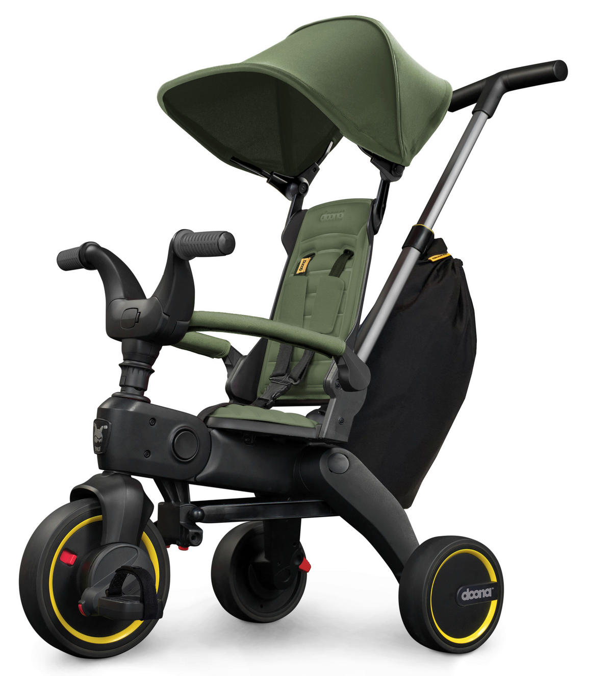 DREIRAD Liki Trike S3  - Schwarz/Grün, Trend, Kunststoff/Metall (33,9/33,9/25,1cm) - Doona