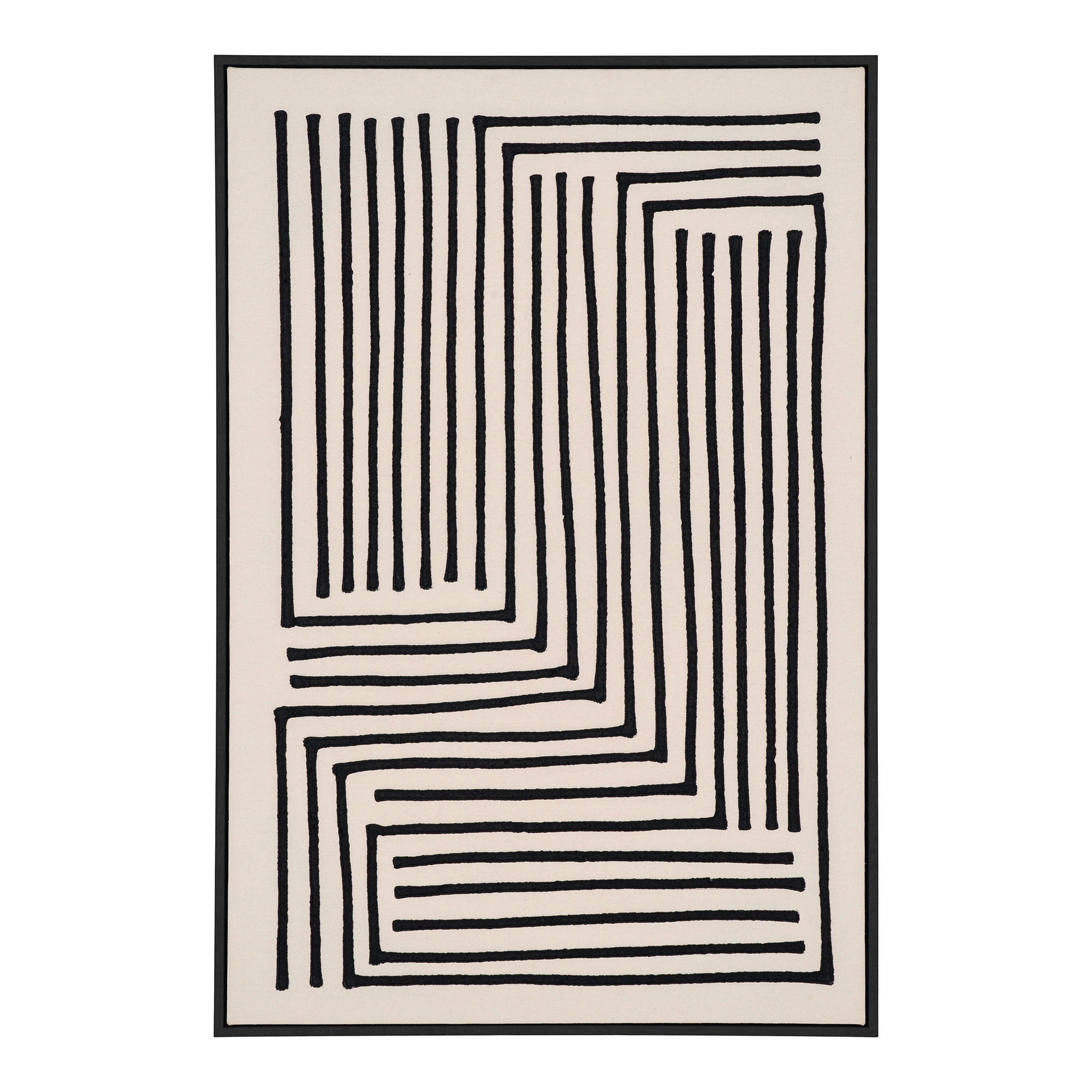BILD 60/90/3 cm - Beige/Naturfarben, Design, Holzwerkstoff/Textil (60/90/3cm)