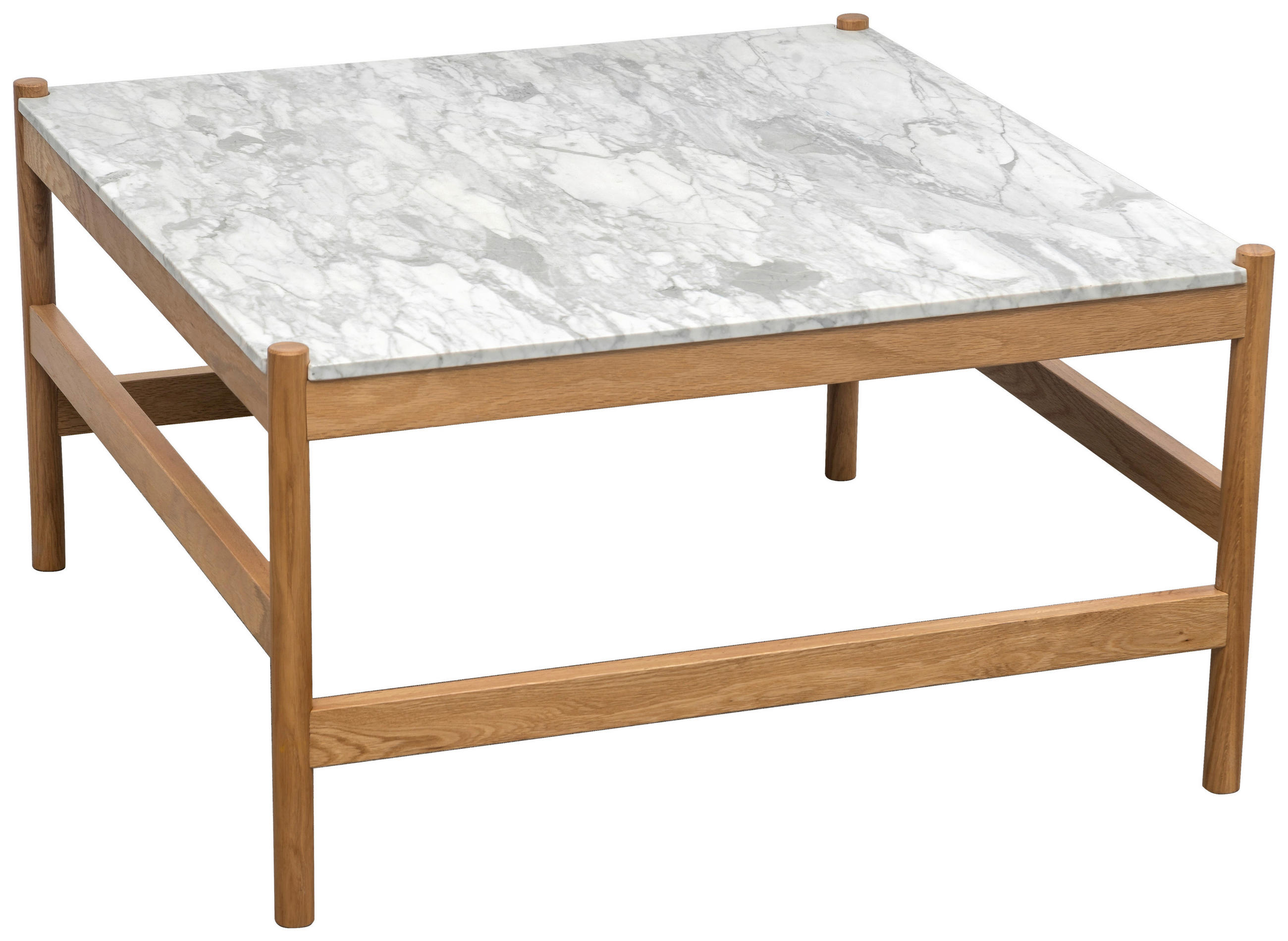 MID.YOU KONFERENČNÝ STOLÍK, prírodná farba, biela, drevo, kameň, 80/42/80 cm