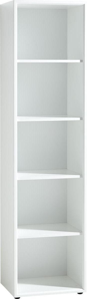 AKTENREGAL Weiß  - Schwarz/Weiß, MODERN, Holzwerkstoff/Kunststoff (50/196/37cm) - Novel