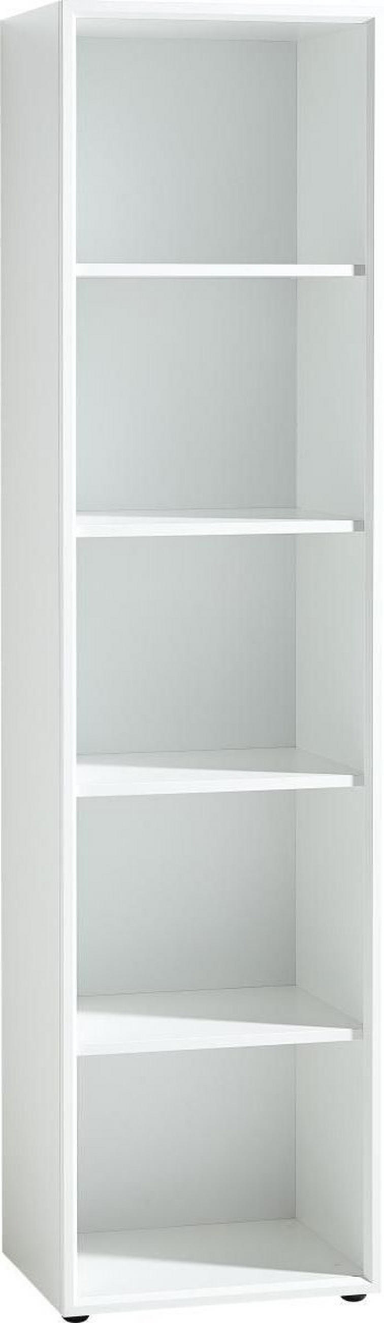 AKTENREGAL 50/196/37 cm  - Weiss/Schwarz, Modern, Holzwerkstoff/Kunststoff (50/196/37cm) - Germania