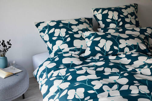 BETTWÄSCHE Twine Perkal 240/220 cm  - Petrol, Basics, Textil (240/220cm) - Yes for bed
