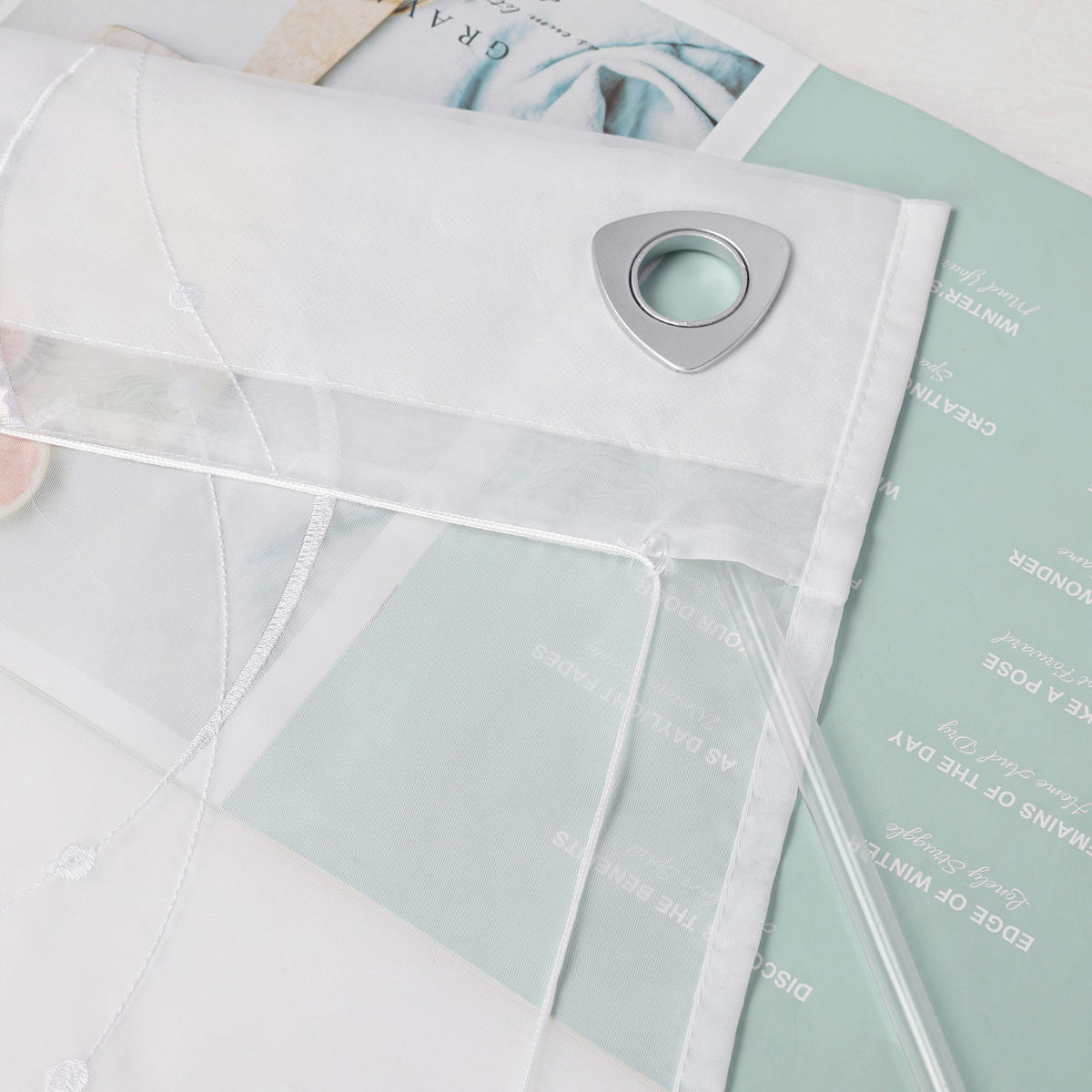 FALTROLLO  transparent  100/140 cm    - Weiß Hochglanz, Basics, Textil (100/140cm)