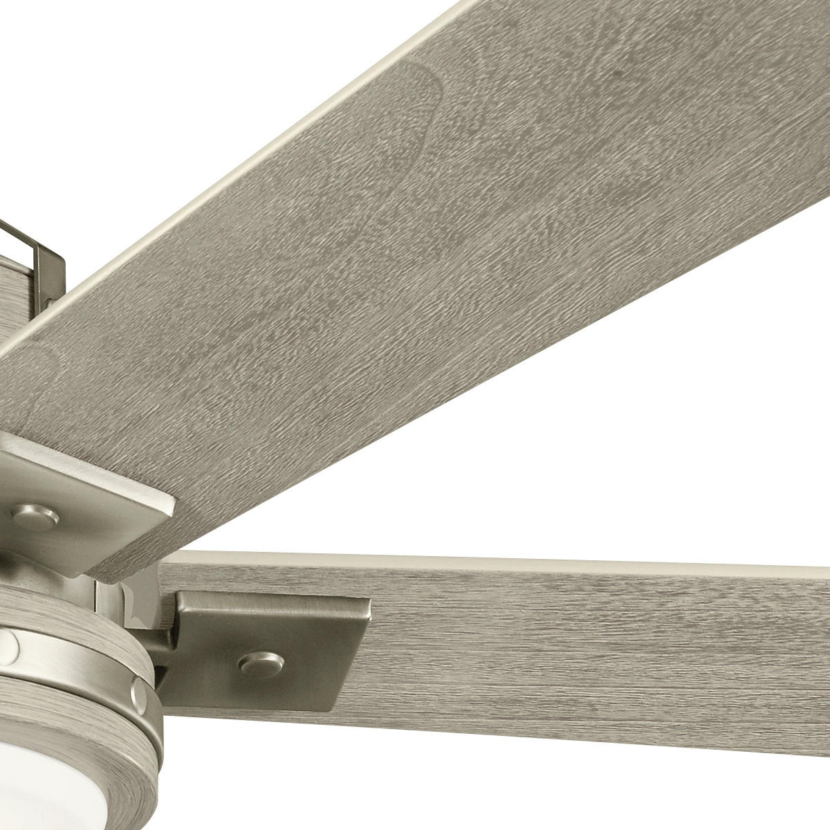 DECKENVENTILATOR - Walnussfarben/Nickelfarben, Basics, Glas/Holz (132/43cm) - Elstead Lighting