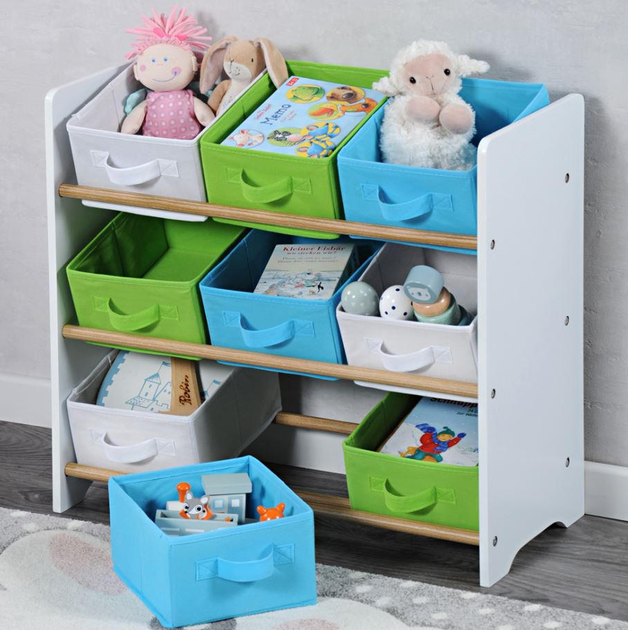 KINDERREGAL Kesper 1771613 Weiß  - Weiß/Hellblau, MODERN, Holz/Holzwerkstoff (65/60/30cm) - Kesper