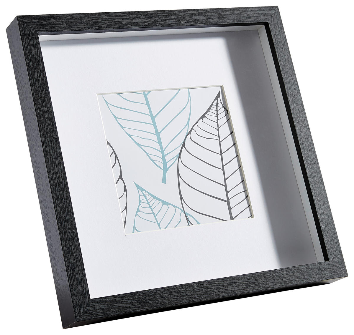 BILDERRAHMEN 23/23/3 cm  - Schwarz, Basics, Glas/Holz (23/23/3cm)