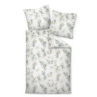 BETTWÄSCHE CHINCHILLA Flanell  - Olivgrün/Grün, Basics, Textil (135null) - Janine